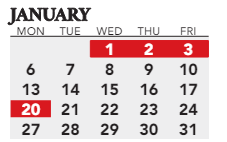 District School Academic Calendar for Ackerly/bingham Guidance Center Spec Ed for January 2025