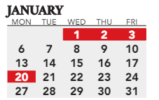 District School Academic Calendar for Mill Creek Elementaryentary School for January 2025