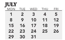 District School Academic Calendar for Goldsmith Lane Elementaryentary School for July 2024