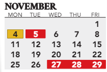 District School Academic Calendar for Trunnell Elementaryentary School for November 2024