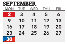 District School Academic Calendar for Fultondale Elementaryentary School for September 2024