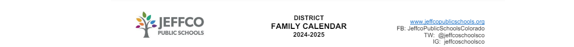 District School Academic Calendar for West Jefferson Elementary School