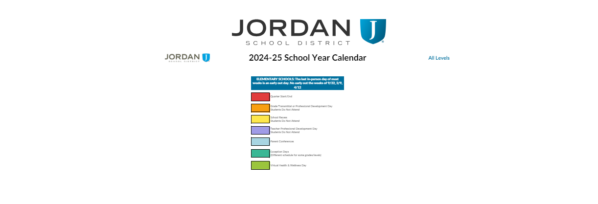 District School Academic Calendar Key for Jordan Resource Center