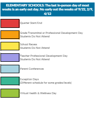 District School Academic Calendar Legend for Jordan Resource Center