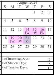 District School Academic Calendar for Seward High School for August 2024