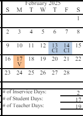 District School Academic Calendar for Kalifornsky Beach Elementary for February 2025