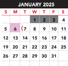 District School Academic Calendar for Benavides Elementary for January 2025