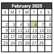 District School Academic Calendar for Ossun Elementary School for February 2025