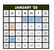 District School Academic Calendar for Shawnee Elementary School for January 2025