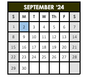 District School Academic Calendar for Shawnee Elementary School for September 2024