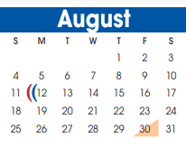 District School Academic Calendar for Hutchison Elementary for August 2024