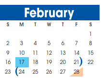 District School Academic Calendar for Lamar Cons High School for February 2025