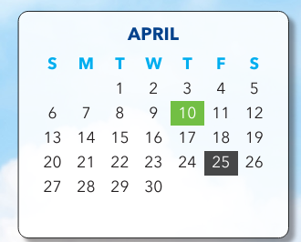 District School Academic Calendar for Eastern High School for April 2025