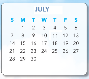 District School Academic Calendar for Eastern High School for July 2024