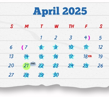 District School Academic Calendar for T Sanchez El / H Ochoa El for April 2025