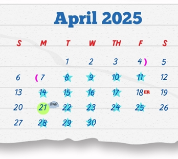 District School Academic Calendar for Bruni Elementary School for April 2025