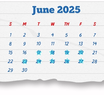 District School Academic Calendar for Heights Elementary School for June 2025