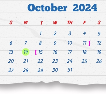 District School Academic Calendar for J Kawas Elementary for October 2024