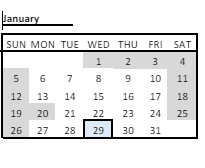 District School Academic Calendar for Alexander B Bruce for January 2025