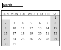 District School Academic Calendar for Alexander B Bruce for March 2025