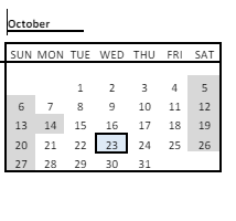 District School Academic Calendar for Alexander B Bruce for October 2024