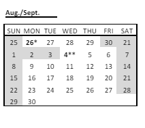 District School Academic Calendar for Alexander B Bruce for September 2024