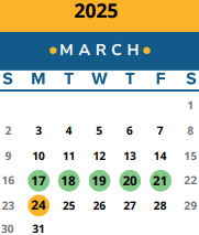 District School Academic Calendar for Plain Elementary School for March 2025
