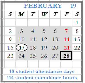 District School Academic Calendar for Hawthorn Hill ELEM. for February 2025