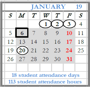 District School Academic Calendar for Hawthorn Hill ELEM. for January 2025