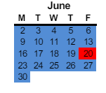 District School Academic Calendar for Muir (john) Elementary for June 2025