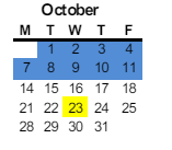 District School Academic Calendar for Westwood Elementary for October 2024