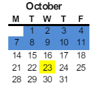 District School Academic Calendar for Woodbridge for October 2024