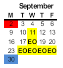 District School Academic Calendar for Lodi Middle for September 2024