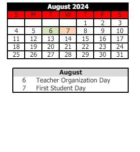 District School Academic Calendar for Logansport Comm High Sch for August 2024