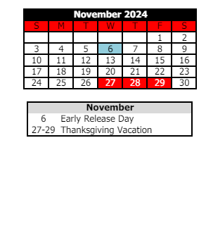 District School Academic Calendar for Logansport Comm High Sch for November 2024