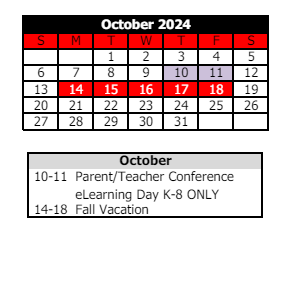 District School Academic Calendar for Logansport Comm High Sch for October 2024