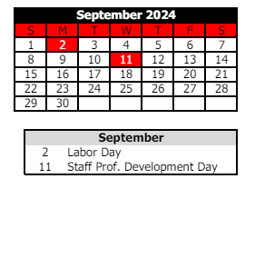 District School Academic Calendar for Logansport Comm High Sch for September 2024