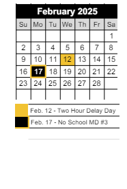 District School Academic Calendar for Loogootee Jr/sr High School for February 2025