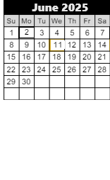 District School Academic Calendar for Loogootee Jr/sr High School for June 2025
