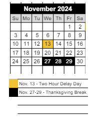 District School Academic Calendar for Loogootee Jr/sr High School for November 2024