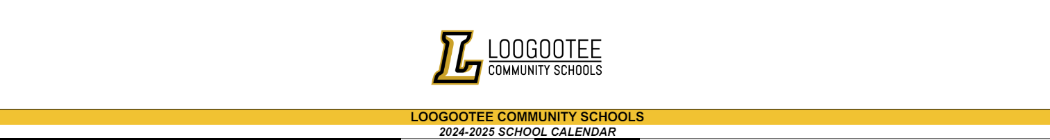 District School Academic Calendar for Loogootee Jr/sr High School