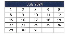 District School Academic Calendar for Lorain Admiral King Excel HS for July 2024