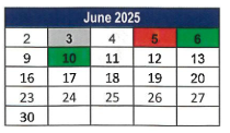 District School Academic Calendar for Lorain Admiral King Excel HS for June 2025