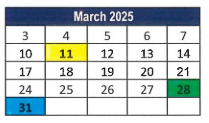 District School Academic Calendar for Lorain Admiral King Excel HS for March 2025