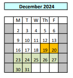 District School Academic Calendar for Laurel High (CONT.) for December 2024