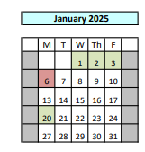 District School Academic Calendar for Laurel High (CONT.) for January 2025