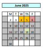 District School Academic Calendar for Laurel High (CONT.) for June 2025
