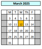 District School Academic Calendar for Laurel High (CONT.) for March 2025