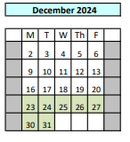District School Academic Calendar for Mcauliffe (sharon Christa) Middle for December 2024