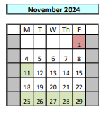 District School Academic Calendar for Mcauliffe (sharon Christa) Middle for November 2024